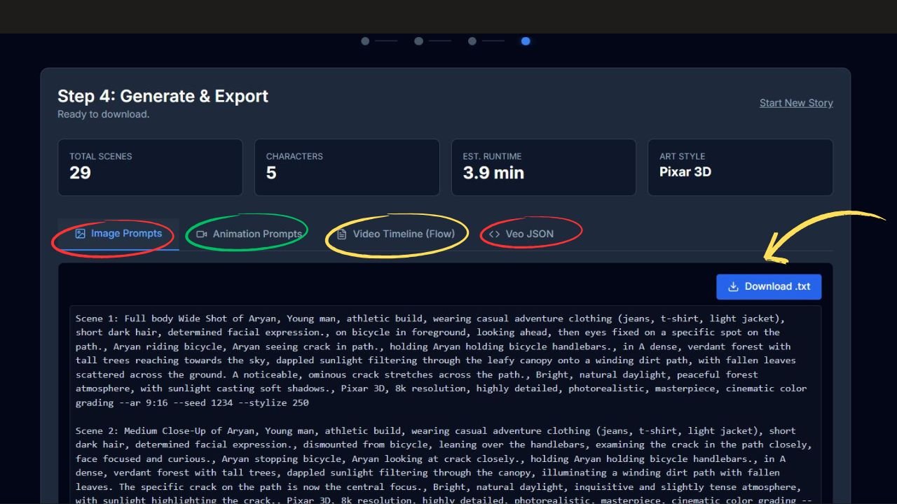 Generate and Export Screenshot