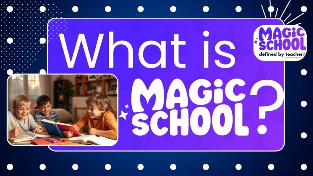 Teacher using MagicSchool AI platform to create lesson plans in a classroom