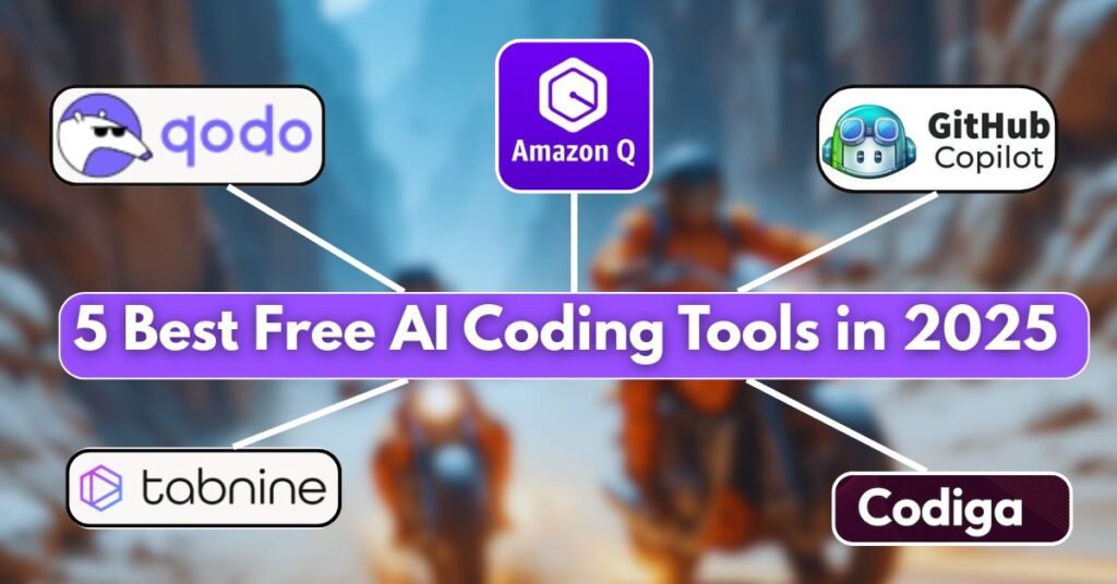 Top 5 best ai tool for coding free in 2025 displayed