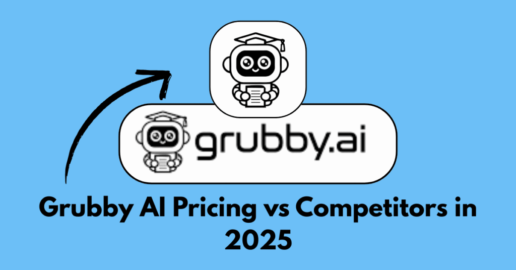 Comparison chart of Grubby AI pricing vs competitors in 2025.