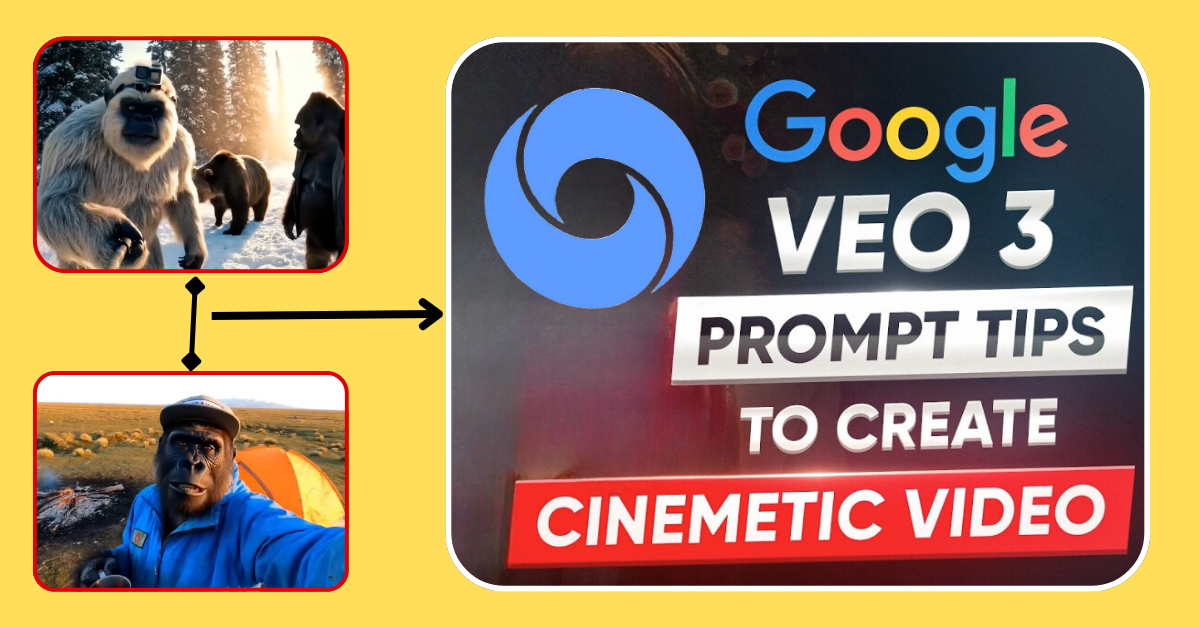Create video with Veo 3 AI in Gemini app interface - text-to-video example