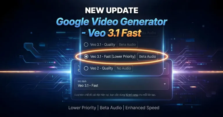 Google Video Generator - Veo 3.1 Fast [Lower Priority] beta