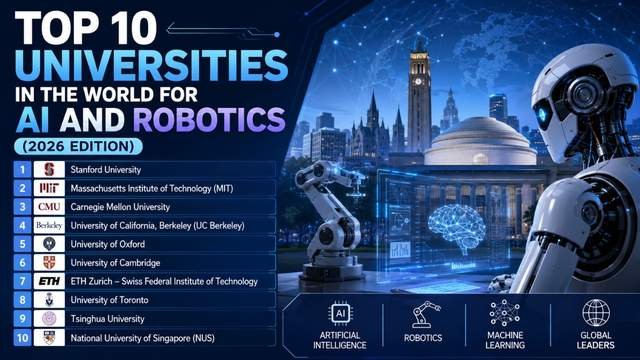 Top 10 Universities in the World for AI and Robotics (2026 Edition)
